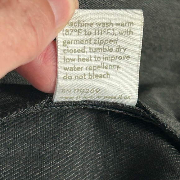 Nau Jacket Mens Medium  Full Zip Stand Collar Organic Cotton Blend Lightweight - Picture 13 of 13